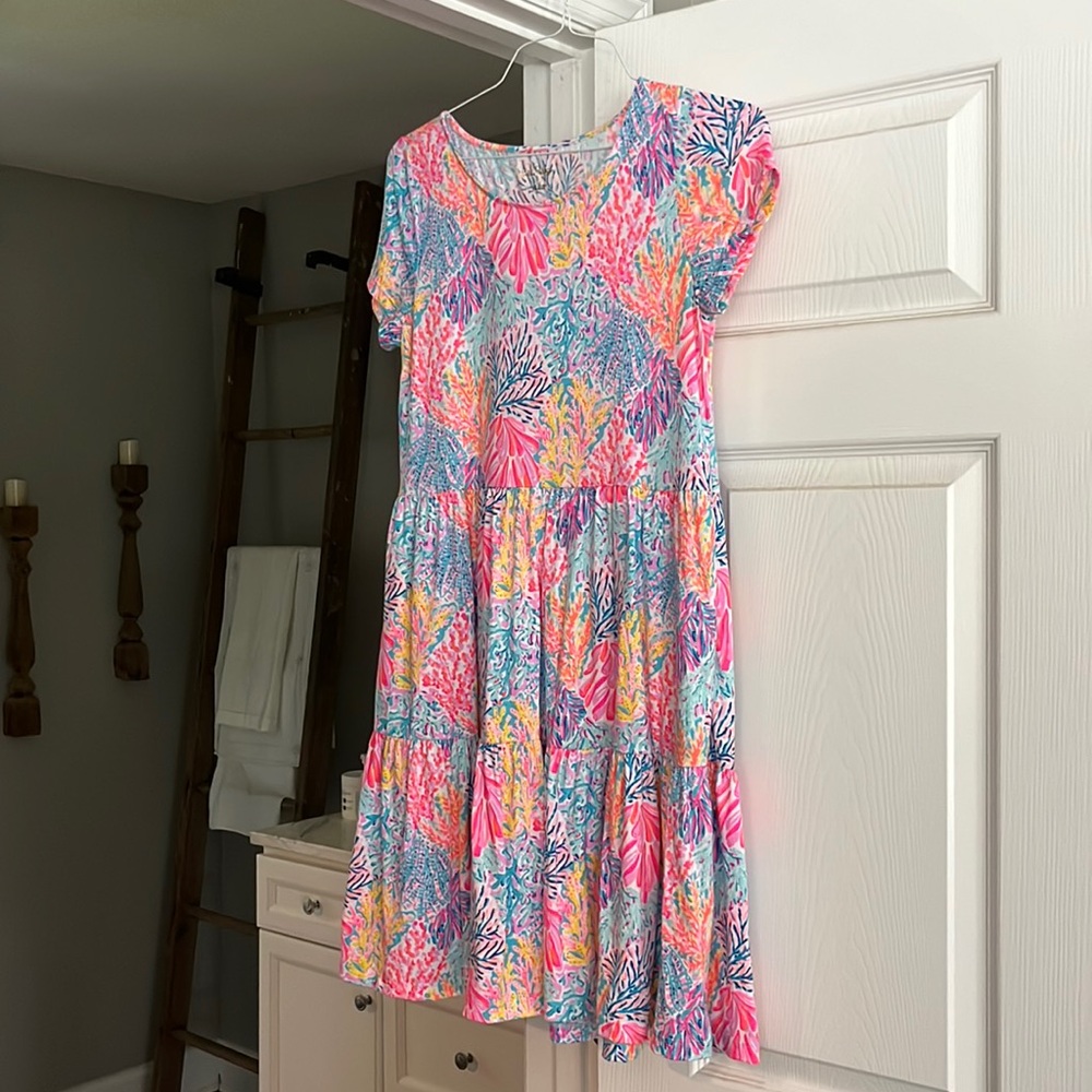 Lilly Pulitzer Geanna Swing Dress Multi Splashdance EUC